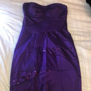 Purple Sequined Dress